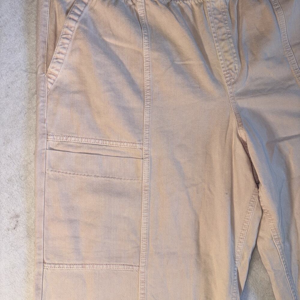 Gap Denim Wm XXL Pull On High Rise Wide Leg Pants Nude Rose Utility Casual Jeans - Picture 4 of 12